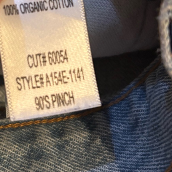 Agolde 90s Pinch Denim Jean Straight Leg Light Wash Size 28 - Picture 8 of 9